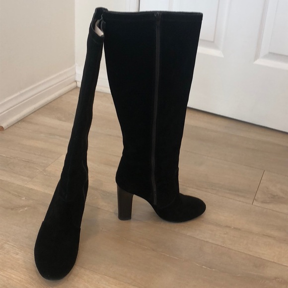 Delman black suede boots - Picture 5 of 5